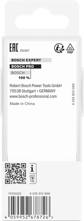 Broca fresadora Bosch PRO de 12,7×40 mm, vástago de 8 mm.